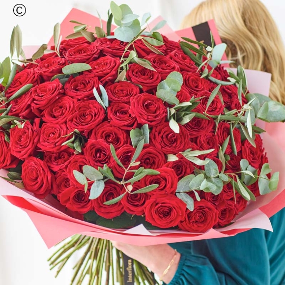 Ultimate 100 Red Rose Bouquet